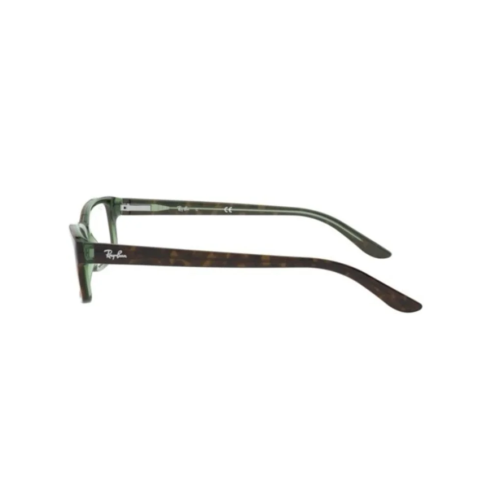 Ray Ban RB5187 5163 Tortoise Green Rectangle Eyeglasses 50-16 140 Frames Only